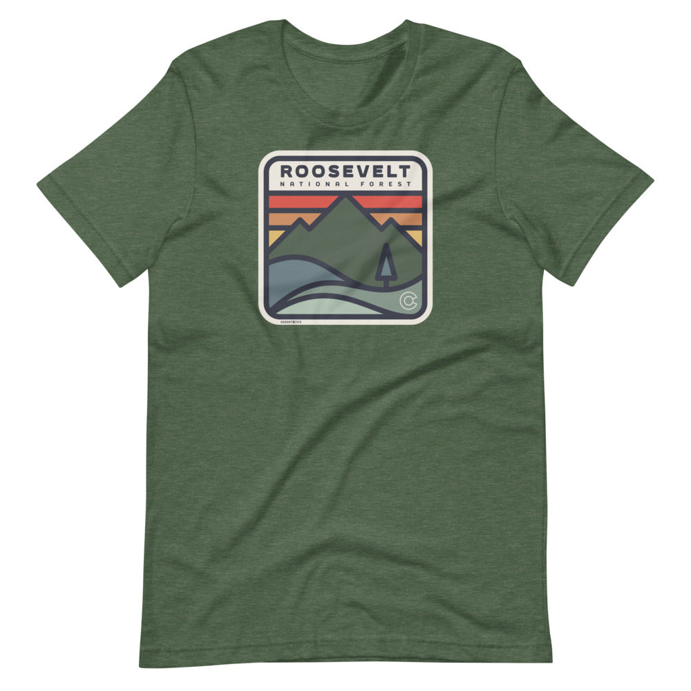Roosevelt National Forest T-Shirt Heather Forest