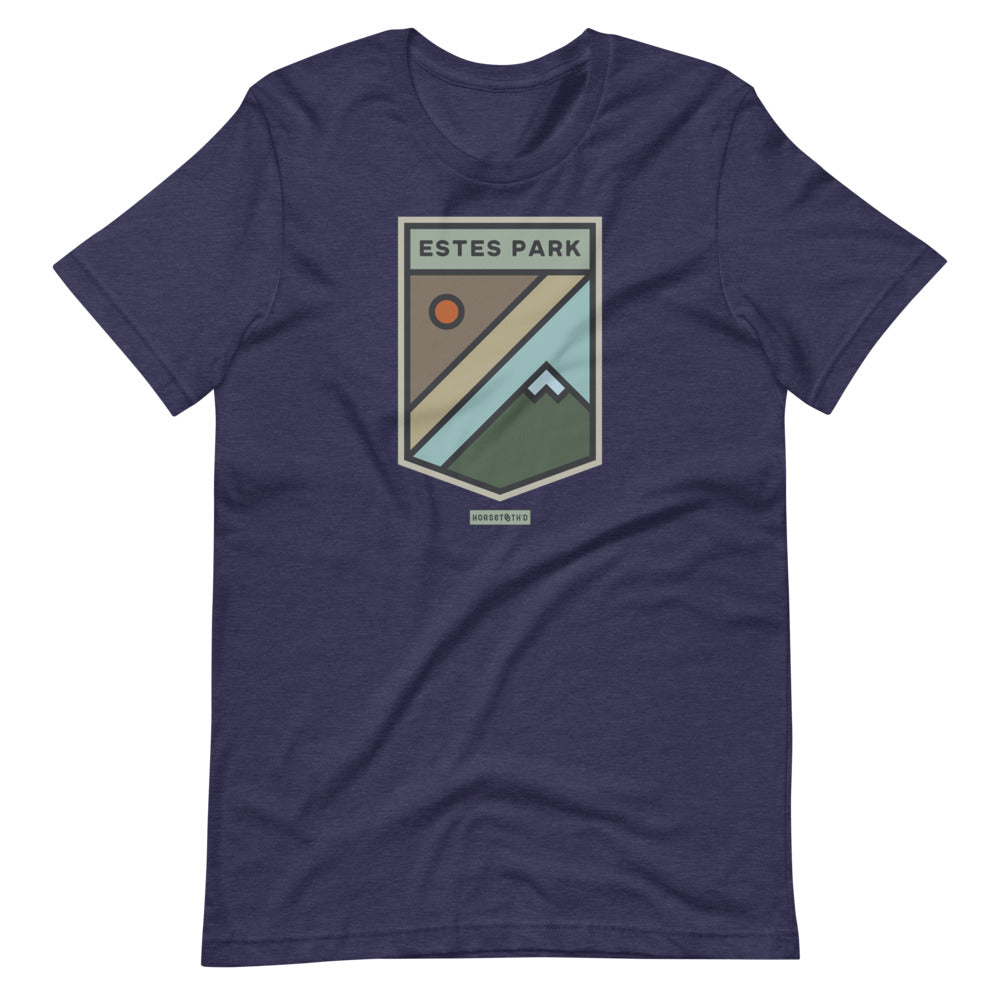 Estes Park Mountain Sun T-Shirt Heather Midnight