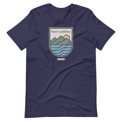 Destination Fort Collins T-Shirt with iconic city landmarks design.