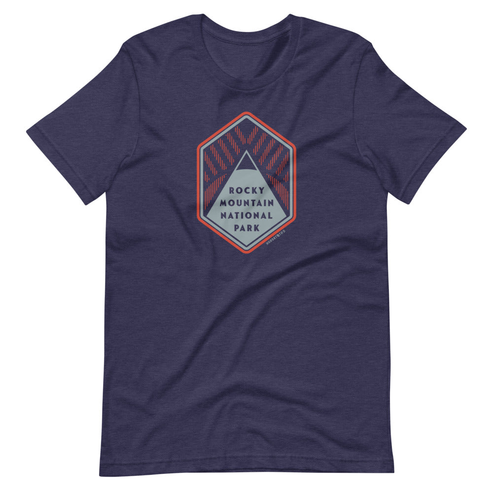 Rocky Mountain National Park Single Peak T-Shirt Heather Midnight