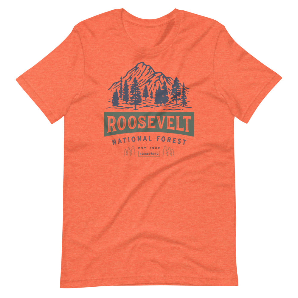 Roosevelt National Forest 1902 T-Shirt Heather Orange