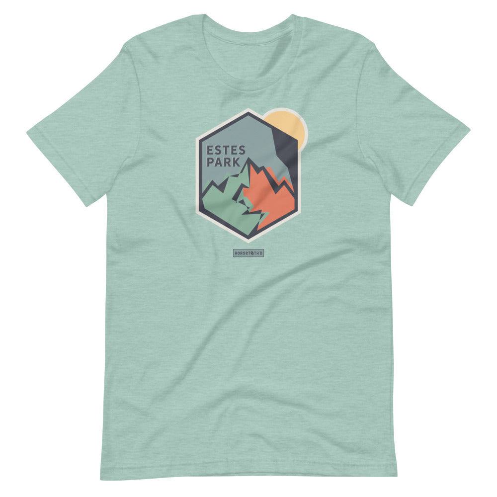 Abstract Estes T-Shirt Heather Prism Dusty Blue