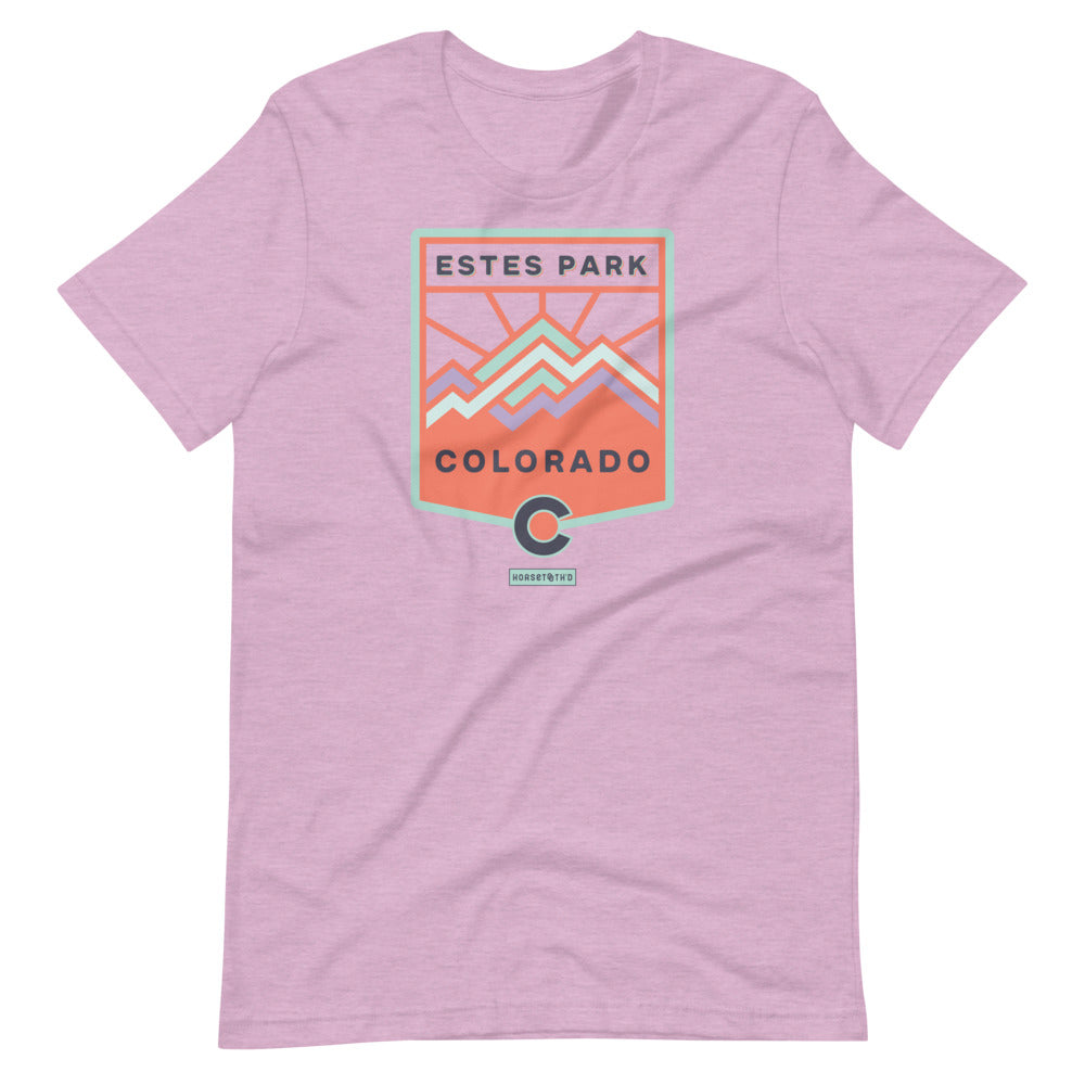 Estes Park Colorado T-Shirt Heather Prism Lilac
