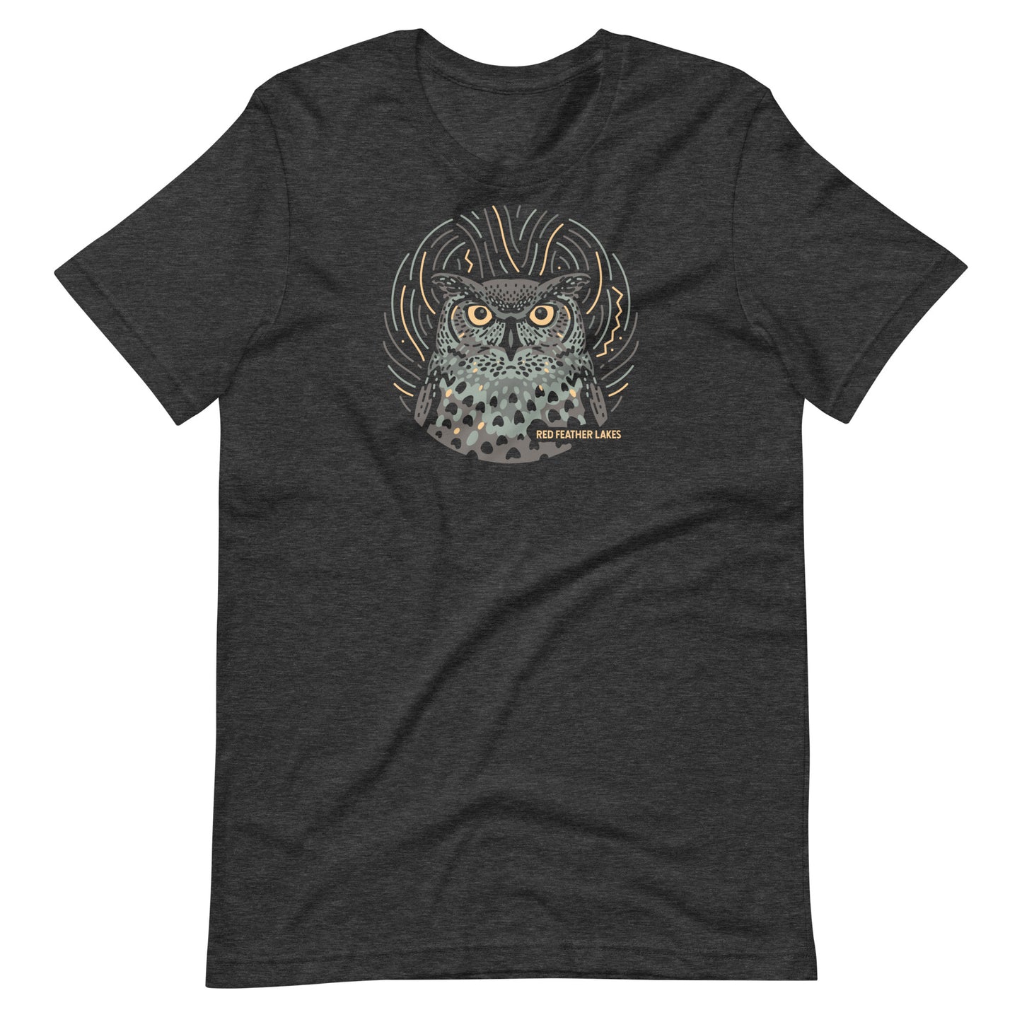 Athletic fit t-shirt by Horsetooth'd, featuring a unique design inspired by the wildlife of Red Feather Lakes.